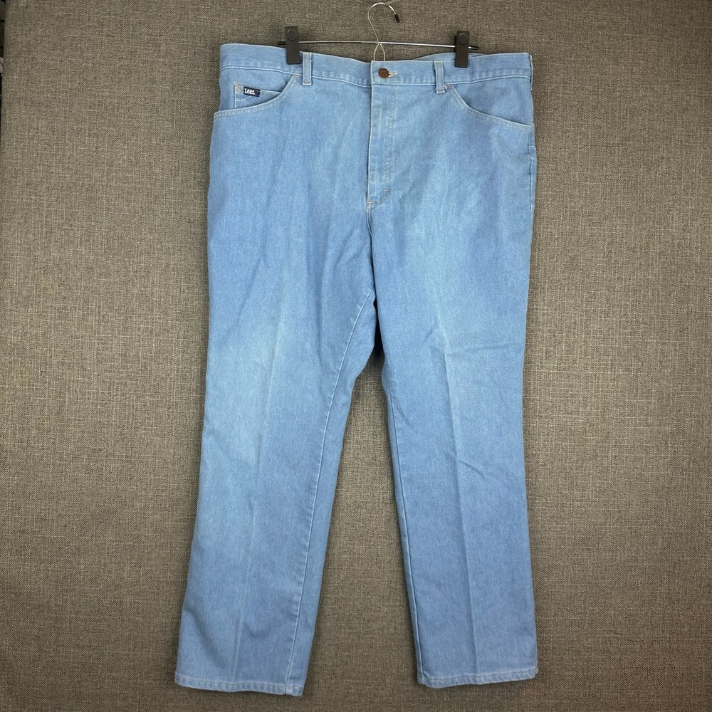 Lee Jeans Mens Light Wash Denim‎ Relaxed Fit Classic 38 x 29 Blue